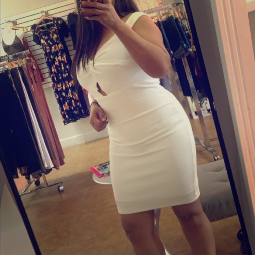 White cocktail dress